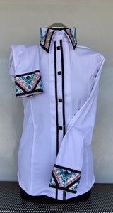 FULL ZIPPER BLUSE Lycra