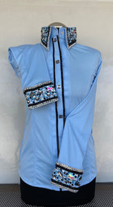 FULL ZIPPER BLUSE Lycra
