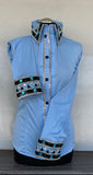FULL ZIPPER BLUSE Lycra