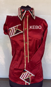 HAND MADE SHOW Bluse Rot