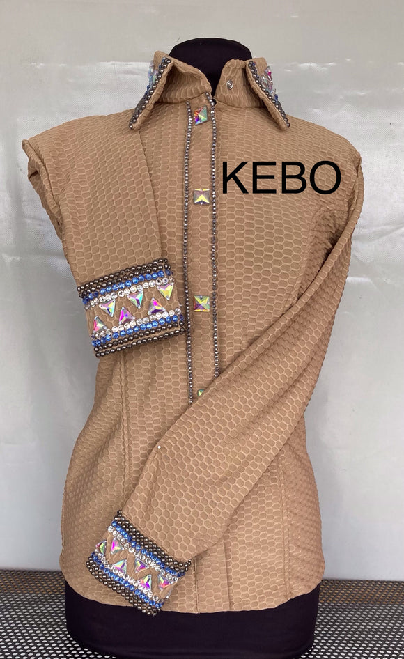 HAND MADE SHOW Bluse neu Lycra Beige