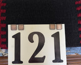 Nummernhalter mit Manschettenknopf IGI 02 Kupfer