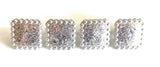 Nummernhalter mit Manschettenknopf IGI 01 Farbe Silber