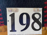 Nummernhalter mit Manschettenknopf IGI 01 Farbe Silber