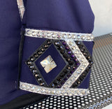 FULL ZIPPER BLouse Lycra Dark Blue