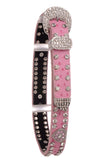 KIDS SHOWBELT K 508 ka black/pink