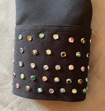 FULL  ZIPPER  BLouse  Lycra   ZWART