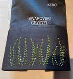 FULL  ZIPPER  BLouse  Lycra    ZWART  SWAROVSKI   CRYSTEL