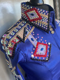HAND MADE SHOW Blouse  TAFETTA  KOBALT