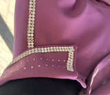 FULL  ZIPPER  BLouse  Lycra   PLUM