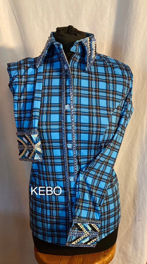 FULL  ZIPPER  BLouse STRETCH.