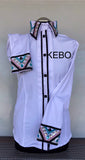 FULL  ZIPPER  BLouse   WIT  LYCRA