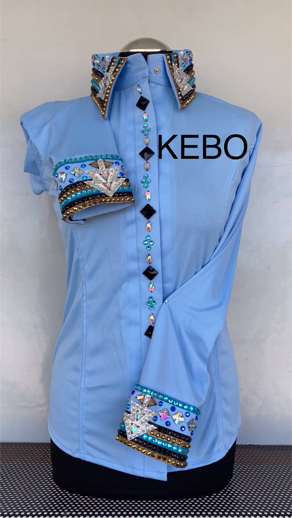 FULL  ZIPPER  BLouse  Lycra