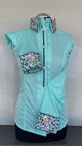 FULL  ZIPPER  BLouse  Lycra