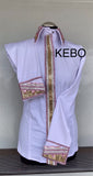 FULL  ZIPPER  BLouse  Lycra WIT