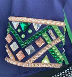 HAND MADE SHOW Blouse nieuw Lycra  D . Blauw