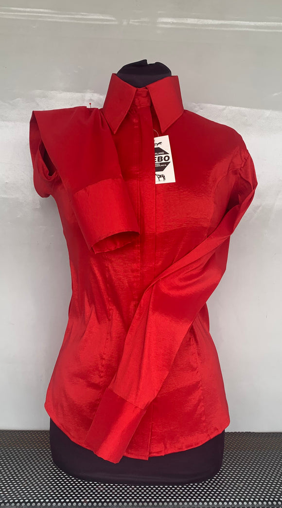 FULL  ZIPPER  BLouse STRETCH. Tafetta