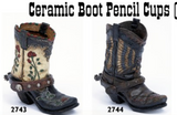Ceramic Boot Pencil Cups (11.5 cm)